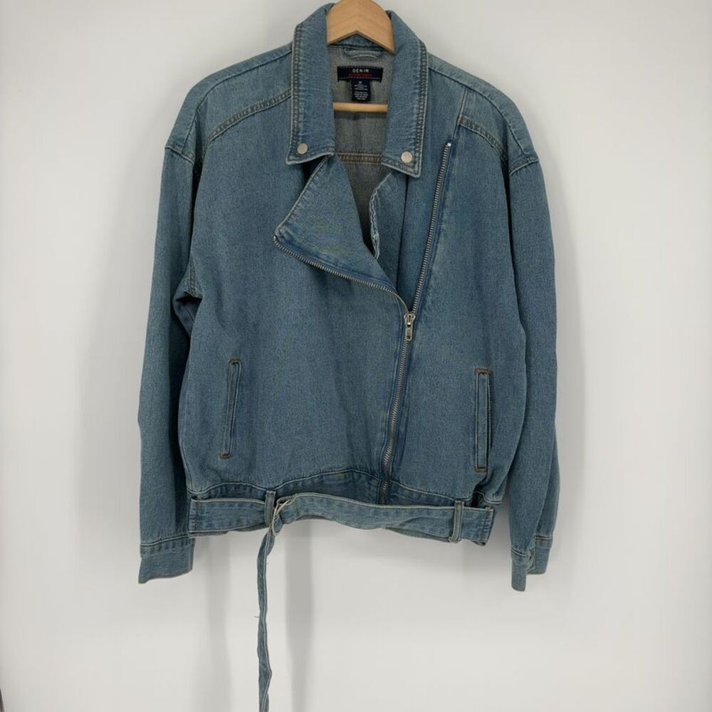 Flying Tomato Moto Denim Jacket